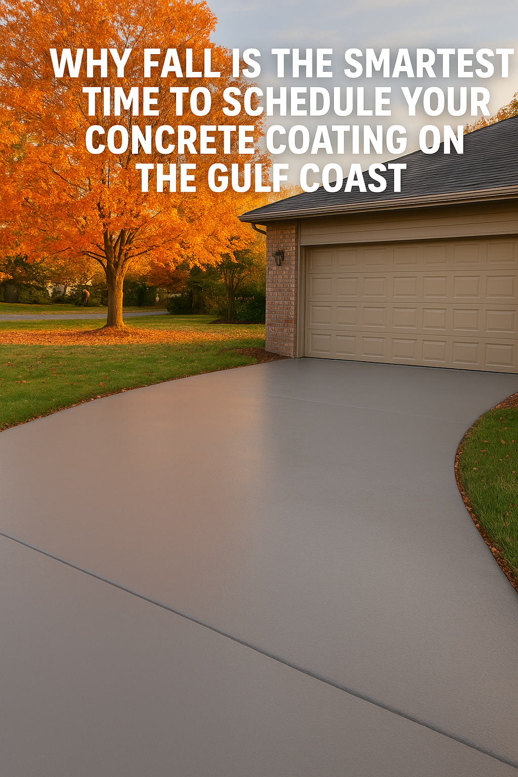 Why Fall Is the Smartest Time to Schedule Your Concrete Coating on the Gulf Coast